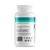 Back label of GeneomX Gluco Balance supplement bottle, showing usage instructions and safety information.