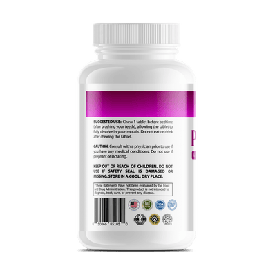 GeneomX Probiotics L Salivarius 24 billion CFU supplement bottle with 30 chewable tablets for gut and immune health.