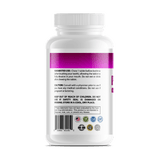 Back label of GeneomX Probiotic bottle detailing usage instructions and warnings.